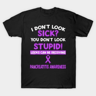 Looks Can Be Deceiving Pancreatitis Awareness T-Shirt